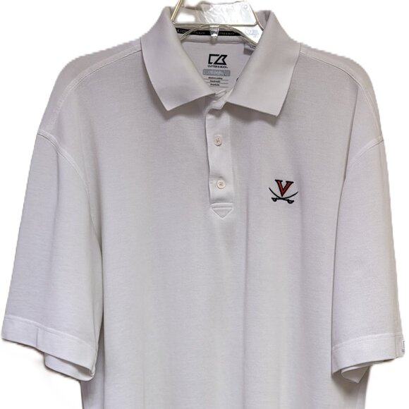 Virginia Tech Cutter & Buck Polo XL CB DryTek Moisture Wicking Breathable Comfy - Picture 2 of 16